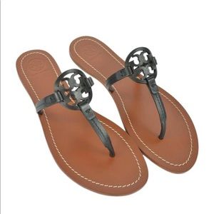 TORY BURCH Mini Miller Leather Thong Sandals